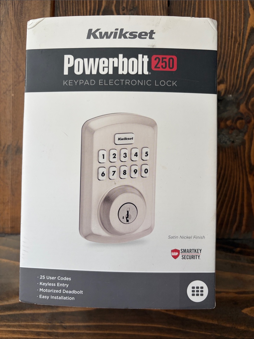 Kwikset Powerbolt 250 Satin Nickel Keypad Electronic Deadbolt